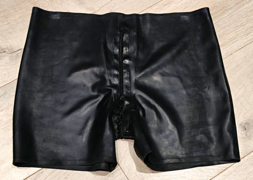 Honour black latex hipsters - black,