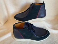 PAUL SMITH BANNON TOBRUCK STYLE MEN'S SHOE NAVY 100% COW LEATHER *NEW* 9 RRP£230