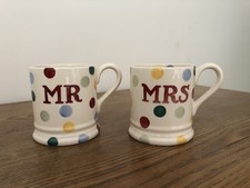 Emma Bridgwater Mr & Mrs 1/2 Pint Mugs