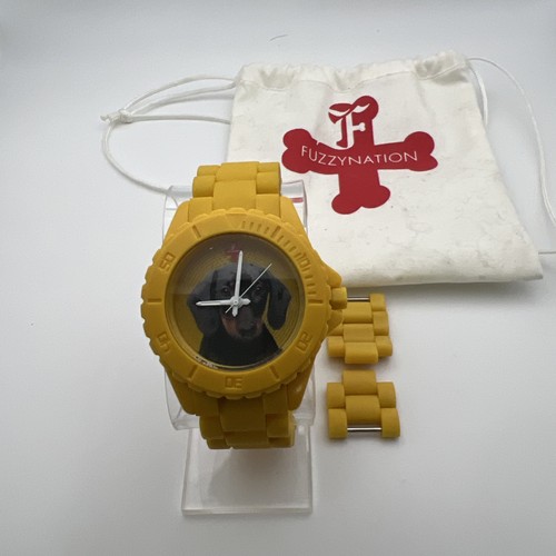 Fuzzy nation yellow dog - dog, watch