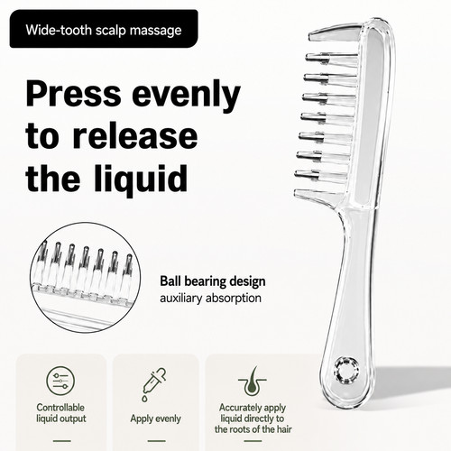 Hair oil serum applicator - oil,