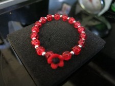 chunky red glass + silver