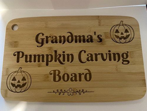 Halloween bamboo cutting board - bamboo,