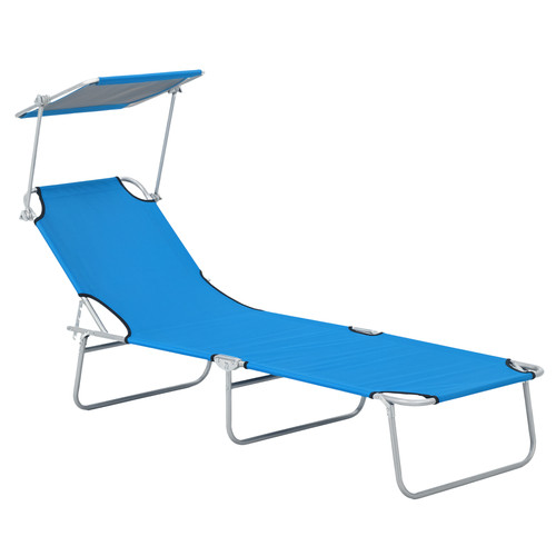 Folding outdoor chaise - folding,