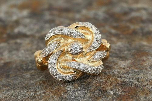 Gents heavyweight knot ring - heavyweight,
