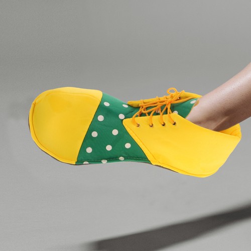 Pair reusable clown shoes - clown,