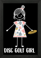 Disc Golf Frisbee Golf Framed