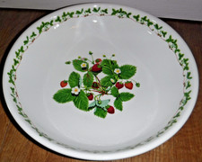 Portmeirion ~ Large 13" Shallow Serving Bowl ~ Summer Strawberries ~ Excellent