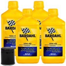 Service Kit 4Lt Oil Bardahl Xtm Synt 10W40 + Filter Honda Cbr 1100 Xx 1998