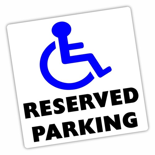 Disabled reserved car - 1,