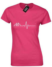CYCLING CARDIO LADIES T SHIRT BICYCLE WORKOUT EXERCISE HEALTHY GYM SPORTS WOMANS