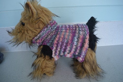 Hand knitted dog - xs,