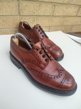 Alfred Sargent Caldbeck 2 Men's Brown Leather Wingtip Brogue Derby Size UK 8 
