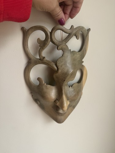 Exotic mask wooden - hand, carved
