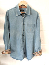 Vintage Burberry London blue denim shirt 46"-48"chest