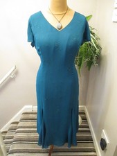 EASTEX GREEN BEADED DRESS SIZE