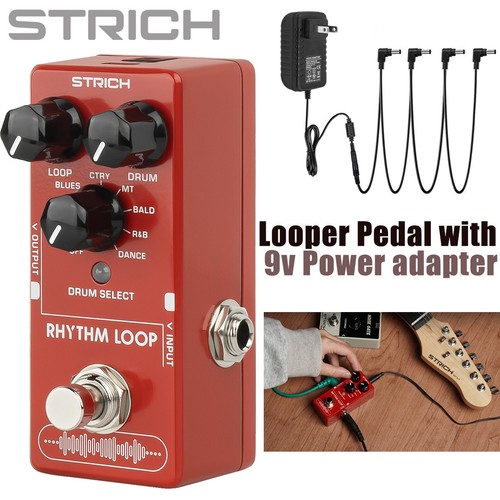 Strich looper pedal with - looper, drum