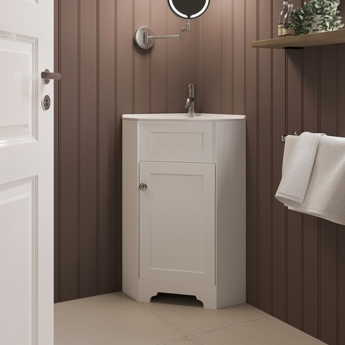 580mm white corner - 580mm,