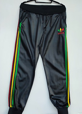 Adidas Originals Chile 62 Wet Look Rasta Tracksuit Bottoms | Men's Small 32W 31L