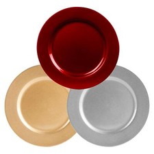 4pcs metallic charger plates - 4pcs,