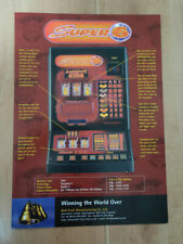 Bell Fruit BFM "Super 6" Arcade Fruit Club Machine A4 Sales Flyer 