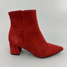 Mint Velvet Red Suede Ankle