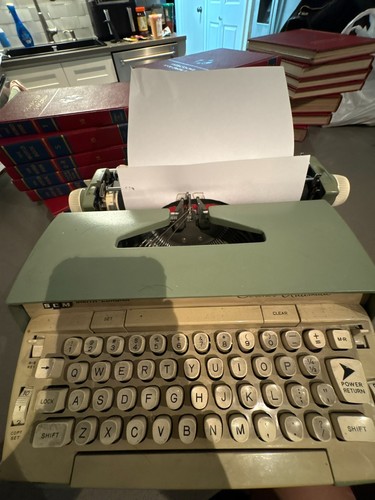 Vintage blue smith corona - smith,