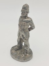 Vintage Pewter Figurine Of A Victorian Police Constable - Police Bobby Cop 