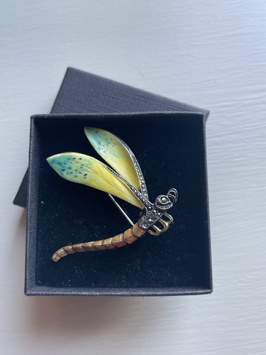 Old silver and enamel - old,