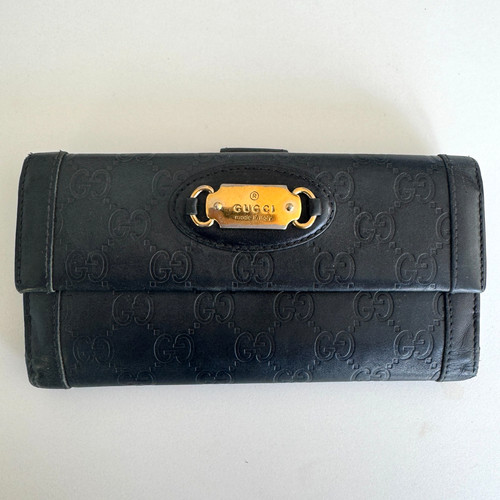 Gucci guccissima black leather - guccissima,