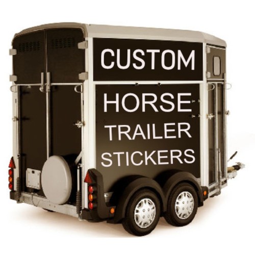 Custom horsebox stickers - horsebox, |