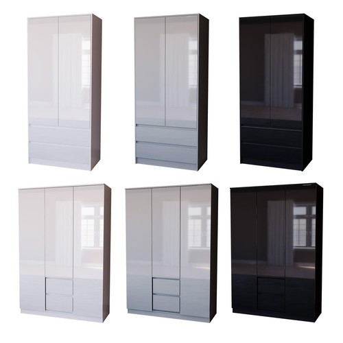 Wooden gloss wardrobe closet - gloss,
