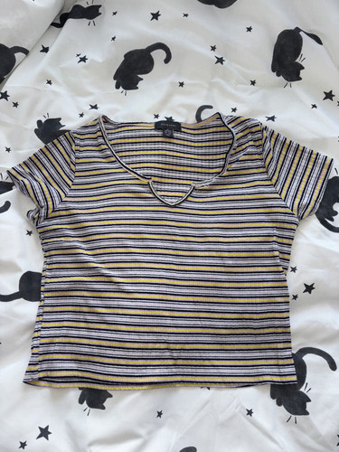 Light purple striped short