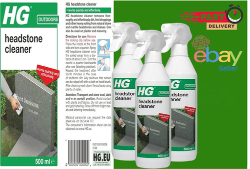 Headstone cleaning spray - hg,