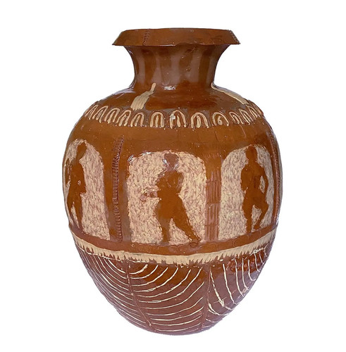 Large carved vintage studio - carved,