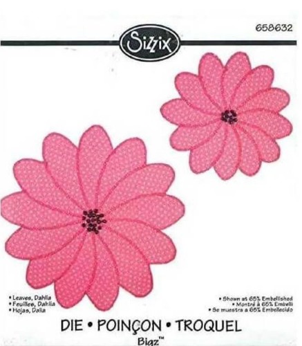 Sizzix bigz die leaves - sizzix, dahlia