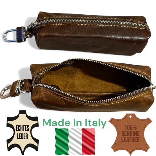 Genuine leather brown pouch