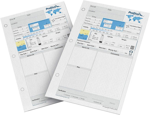 Scuba diving log book refill - scuba,