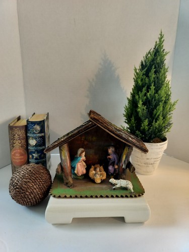 Vintage italian nativity set - nativity,