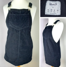 Denim & Co (Primark) Black 100% Cotton Corduroy Dress - Casual - UK 12 - Pockets