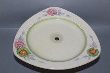 CLARICE CLIFF SUNDEW PATTERN TRIANGULAR SHAPED FOOTED CAKE PLATE WILKINSON Ltd