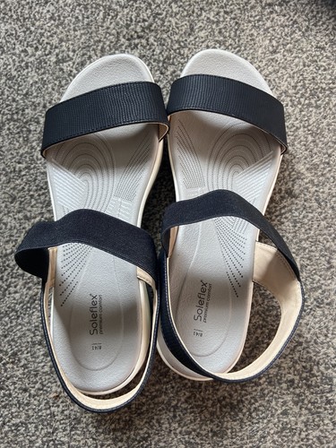 Black soleflex sandals - m&s,