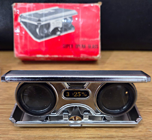 Vintage folding opera glass - vintage,