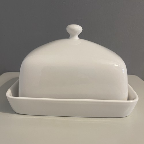Vintage ikea butter dish white - vintage,
