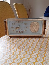 Vintage Wind Up Queen Elizabeth  Alarm Clock Wind-Up Mechanical  Tested Works