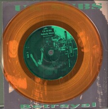 UK Subs Betrayal 7" vinyl USA New Red Archives 1995 yellow vinyl 7" in pic