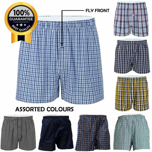 Mens woven boxer shorts loose - shorts,