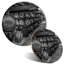 Mouse Mat & Coaster Set - BW -
