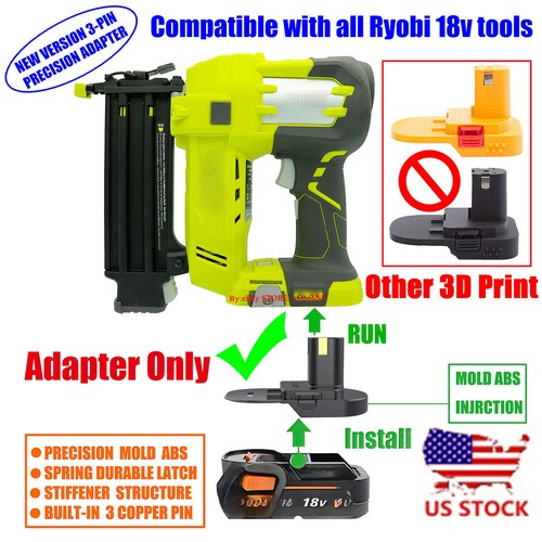 Adapter for ridgid - for, 18v