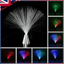 LED Multi-Colour Changing Fibre Optic Fountain Night Light Lamp Christmas Decor